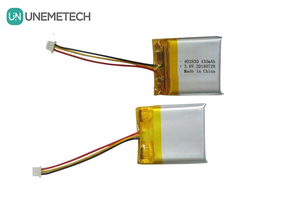 باتری لی پلیمری ولتاژ بالا 402830 3.8V 430mAh باتری های لیپو HV برای دستگاه های پزشکی