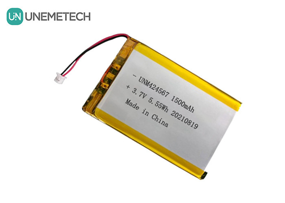 424567 باتری لیپو قابل شارژ 3.7V 1500mah باتری لیپو برای خواننده کارت هوشمند خودکار