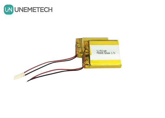 3.7V باتری های لیپو سفارشی باتری های لیتیوم یون پلیمر 520mAh باتری 503035 برای دستگاه پوشیدنی