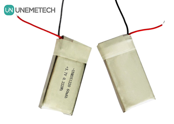 3.7V 60mAh باتری لیپو قابل شارژ 351220 برای محصولات پوشیدنی