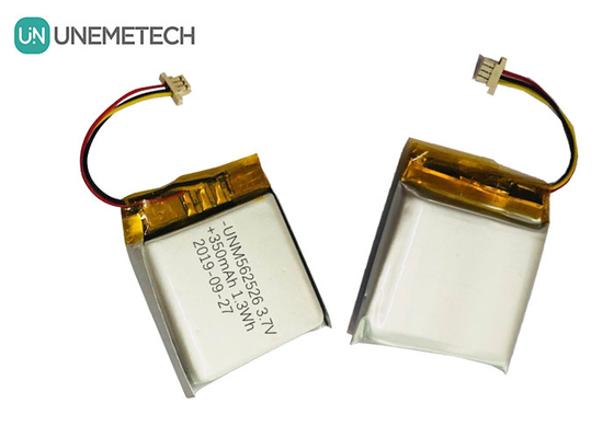 4.2V 350mAh باتری های پولیمر لیتیوم یون سفارشی 562526 تخلیه 1.0C برای محصولات دیجیتال