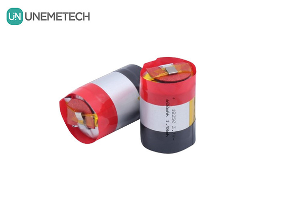 18250 630mAh 3.7V باتری پلیمر لیتیوم یون قابل شارژ با 5A Plus تخلیه فعلی