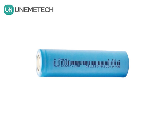 2500mAh 3.7V Max 6A شارژ مداوم باتری لیتیوم یون سیلندر 18650 INR18650-25P