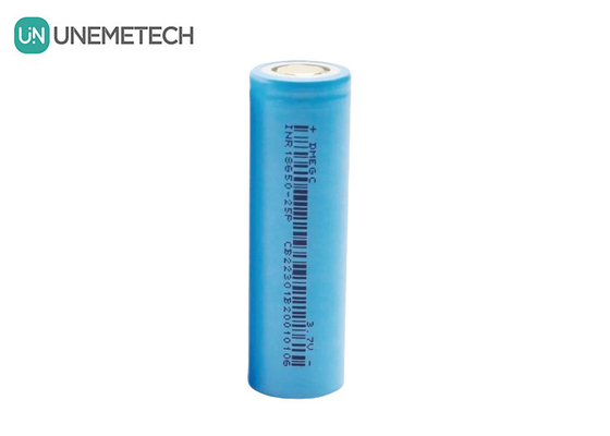2500mAh 3.7V Max 6A شارژ مداوم باتری لیتیوم یون سیلندر 18650 INR18650-25P