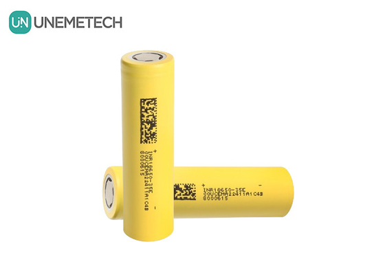 INR18650-35E 3500mAh 18650 باتری 10A 3.7V سلول یون لیتیوم استوانه ای برای سیستم ذخیره انرژی