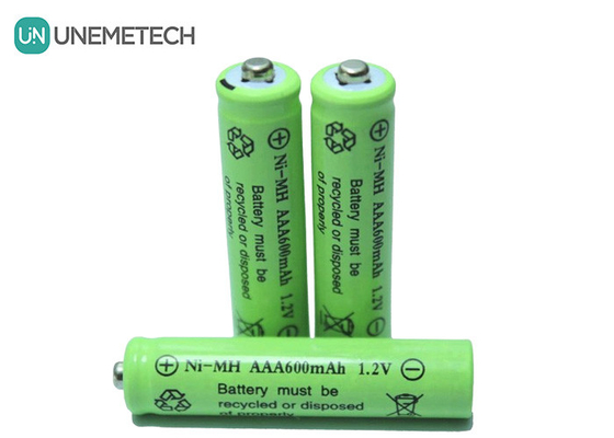 AAA 1.2V 600mAh باتری های NiMH قابل شارژ AAA600 برای اسباب بازی های الکترونیکی