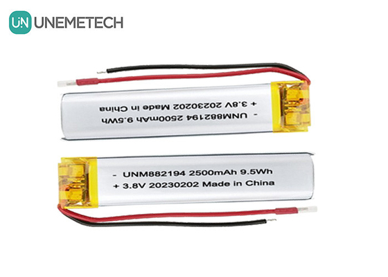 سفارشی 882194 باتری لیپو ولتاژ بالا 4.35V 2500mAh 1 سال گارانتی