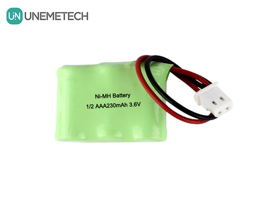 1/2AAA NiMH باتری های شارژ پذیر 3.6V 230mAh باتری های شارژ پذیر ستون