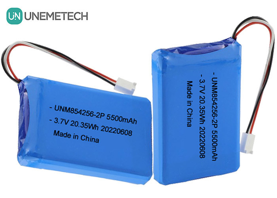 3.7V Li Poly باتری قابل شارژ 854256 2P 5500mAh باتری تجهیزات صنعتی