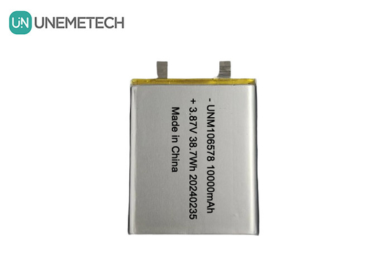 باتری لیپو با ظرفیت بالا 10000mAh 3.87V 106578 برای سیستم های ذخیره انرژی