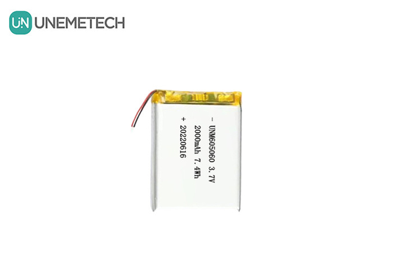 UNEMETECH 605060 2000mAh باتری پلیمر لیتیوم 3.7V ابزار زیبایی باتری شارژ مجدد