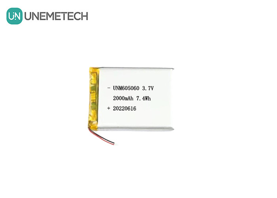 UNEMETECH 605060 2000mAh باتری پلیمر لیتیوم 3.7V ابزار زیبایی باتری شارژ مجدد