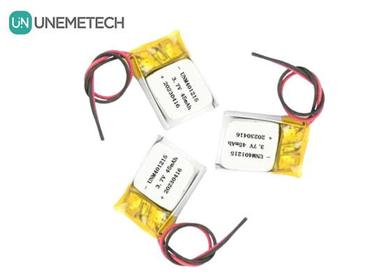 باتری لیتیوم پلیمر فوق نازک 401215 3.7V 45mAh باتری لیپو برای ردیاب GPS