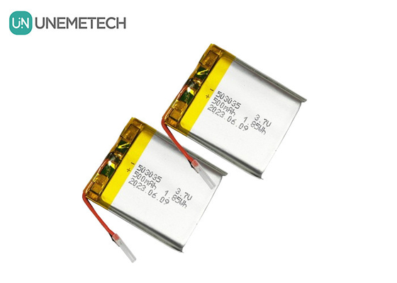 باتری پلیمر لیتیوم 500mAh 503035 3.7V LiPo باتری شارژ مجدد برای الکترونیک قابل حمل