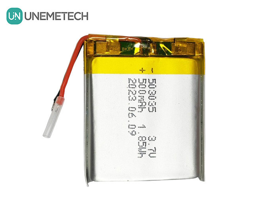 باتری پلیمر لیتیوم 500mAh 503035 3.7V LiPo باتری شارژ مجدد برای الکترونیک قابل حمل