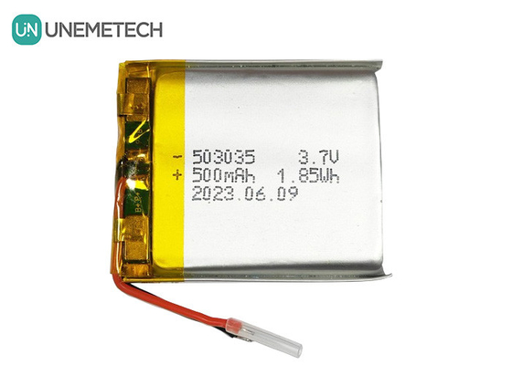 باتری پلیمر لیتیوم 500mAh 503035 3.7V LiPo باتری شارژ مجدد برای الکترونیک قابل حمل