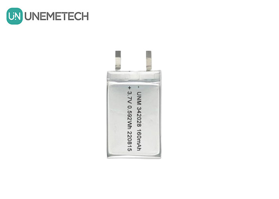 باتری بلوتوث 160mAh 3.7V باتری لیتیوم پلیمر یون قابل شارژ مجدد 342028 برای ردیاب