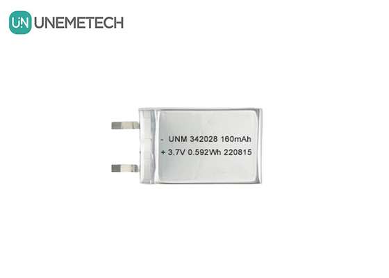 باتری بلوتوث 160mAh 3.7V باتری لیتیوم پلیمر یون قابل شارژ مجدد 342028 برای ردیاب