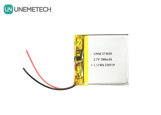 3.7V 300mAh باتری شارژ پذیر LiPo 373030 برای بلندگو بلوتوث