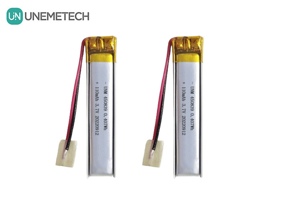طراحی دقیق 3.7V 110mAh باتری لیپو باتری پلیمر لیتیوم قابل شارژ 450839