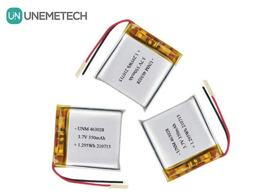 بسته های لی پلی 463028 3.7V 350mAh باتری پلیمر لی قابل شارژ برای گیم پد