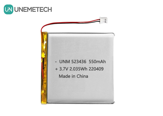 باتری پلیمر لیتیوم یون 3.7V 550mAh 523436 باتری پلیمر لی قابل شارژ برای ردیاب GPS