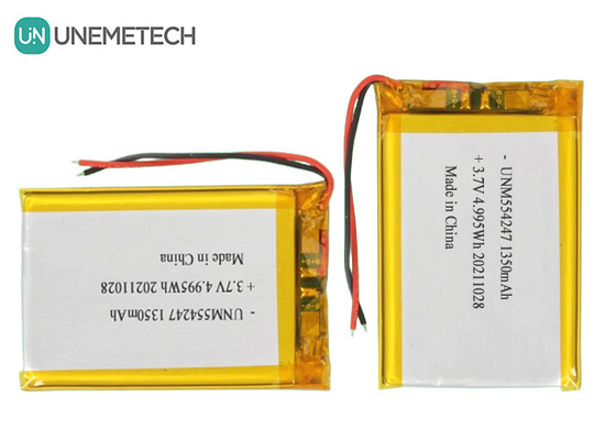 3.7V 1350mAh باتری پلیمر لیو یون قابل شارژ 554247 برای مینی درون