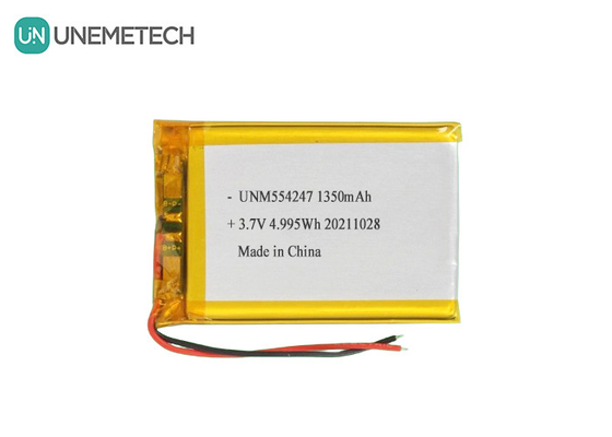 3.7V 1350mAh باتری پلیمر لیو یون قابل شارژ 554247 برای مینی درون
