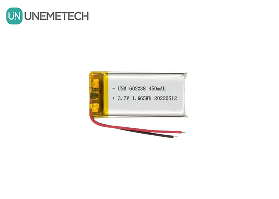 باتری پلیمر لیتیوم یون 602238 3.7V 450mAh باتری لیتیوم یون قابل شارژ برای ردیاب حیوانات خانگی