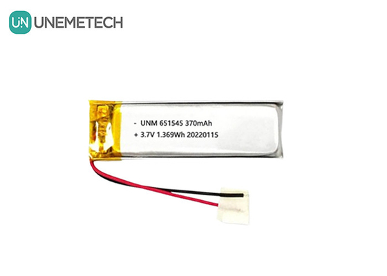 3.7V 370mAh 651545 باتری پلیمر لیتیوم لیتیوم یون قابل شارژ برای محصولات دیجیتال