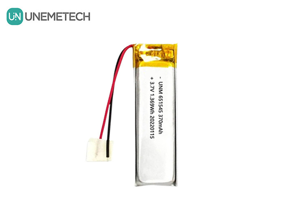 3.7V 370mAh 651545 باتری پلیمر لیتیوم لیتیوم یون قابل شارژ برای محصولات دیجیتال