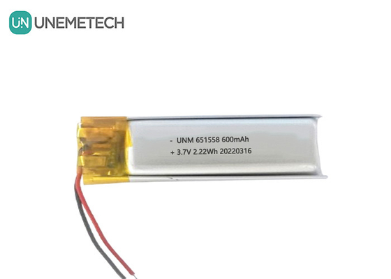 تامین کننده باتری زیبایی و آرایش 600mAh 3.7V باتری لیپو 651558 برای حذف مو