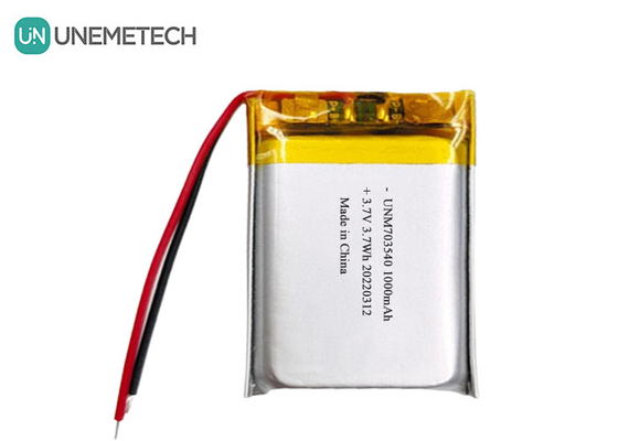 باتری لیپو 1000mAh 703540 3.7V باتری پلیمر لی قابل شارژ مجدد برای محصولات الکترونیکی