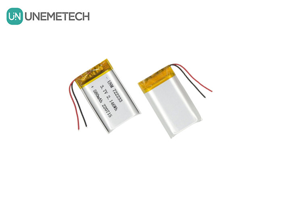 باتری های لیتیوم پلیمر 722233 3.7V 580mAh باتری لیپو از چین تولید کننده