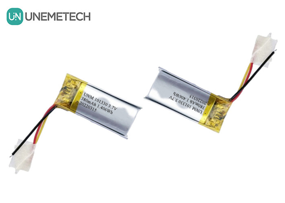 3.7V 380mAh باتری پلیمر لی 101330 برای ساعت های هوشمند