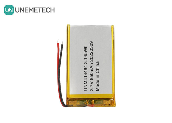 3.7V 850mAh باتری شارژ پذیر لیپو 414464 باتری کیسه ای برای لامپ میز