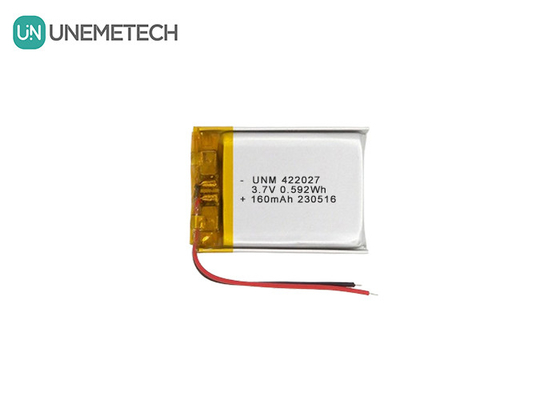 باتری لیپو با چگالی بالا قابل شارژ 3.7V 160mAh 422027 برای هدست بلوتوث