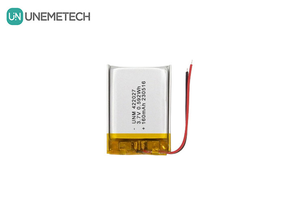 باتری لیپو با چگالی بالا قابل شارژ 3.7V 160mAh 422027 برای هدست بلوتوث