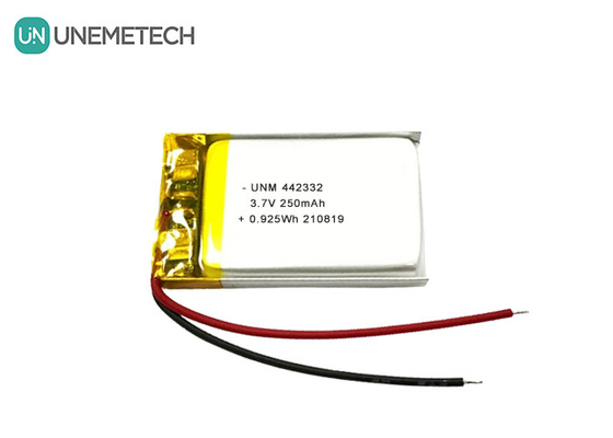 3.7V 250mAh باتری شارژ پذیر لیپو 442332 برای ترازوهای الکترونیکی قابل حمل