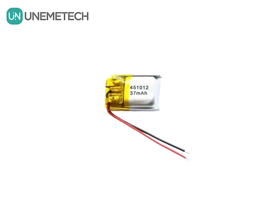 451012 3.7V 37mAh باتری پلیمر لیتیوم کوچک قابل شارژ برای دستگاه های کوچک