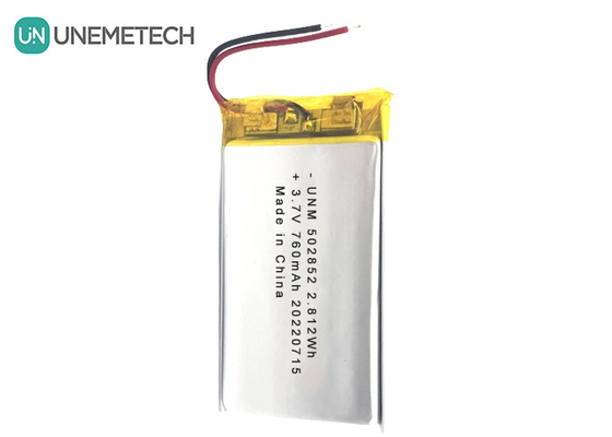 3.7V 760mAh باتری پلیمر لیتیوم یون قابل شارژ مجدد 502852 برای چراغ های LED