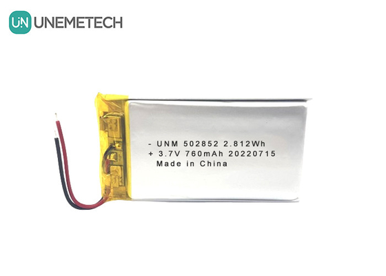3.7V 760mAh باتری پلیمر لیتیوم یون قابل شارژ مجدد 502852 برای چراغ های LED