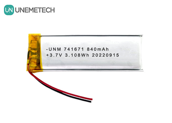 3.7V 840mAh باتری های شارژ پذیر لیپو 741671 برای سوکت هوشمند