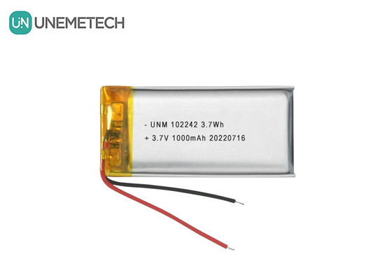 3.7V 1000mAh 102242 باتری پلیمر لیتیوم یون استاندارد برای لامپ های میز
