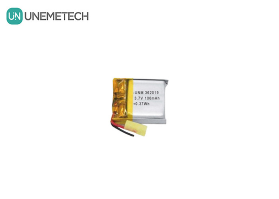 3.7V 100mAh باتری لیتیوم پلیمر کوچک 362019 برای هدست بی سیم