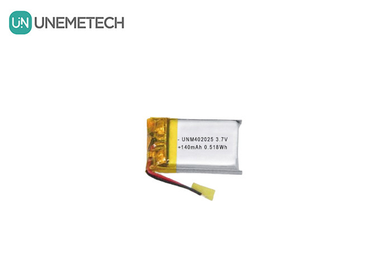 3.7V 140mAh 402025 باتری شارژ پذیر باتری لیپو برای ماساژورهای کامپکت