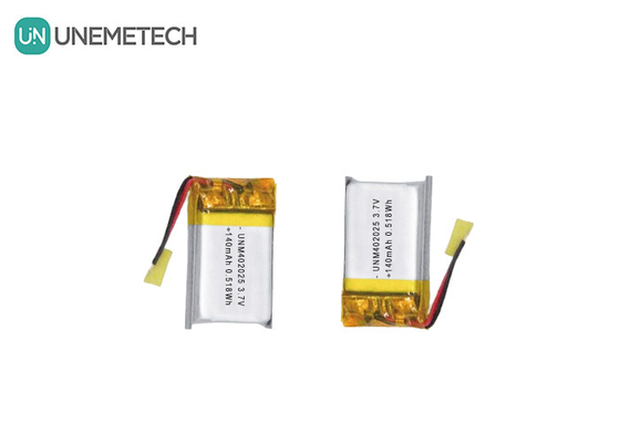 3.7V 140mAh 402025 باتری شارژ پذیر باتری لیپو برای ماساژورهای کامپکت