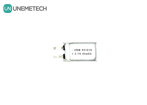 3.7V 45mAh باتری لیتیوم پلیمر کوچک کم وزن 441018 برای عینک های هوشمند
