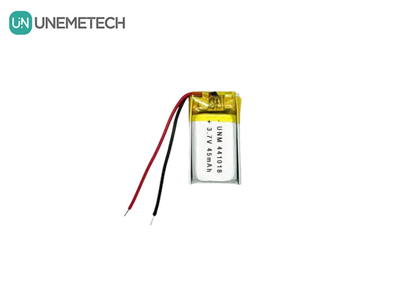 3.7V 45mAh باتری لیتیوم پلیمر کوچک کم وزن 441018 برای عینک های هوشمند