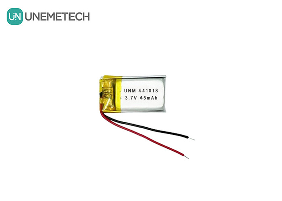 3.7V 45mAh باتری لیتیوم پلیمر کوچک کم وزن 441018 برای عینک های هوشمند